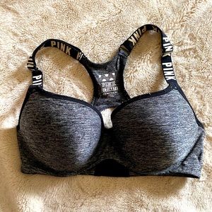 PINK padded sports bra